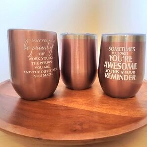 Set of 3 Wine Tumblers